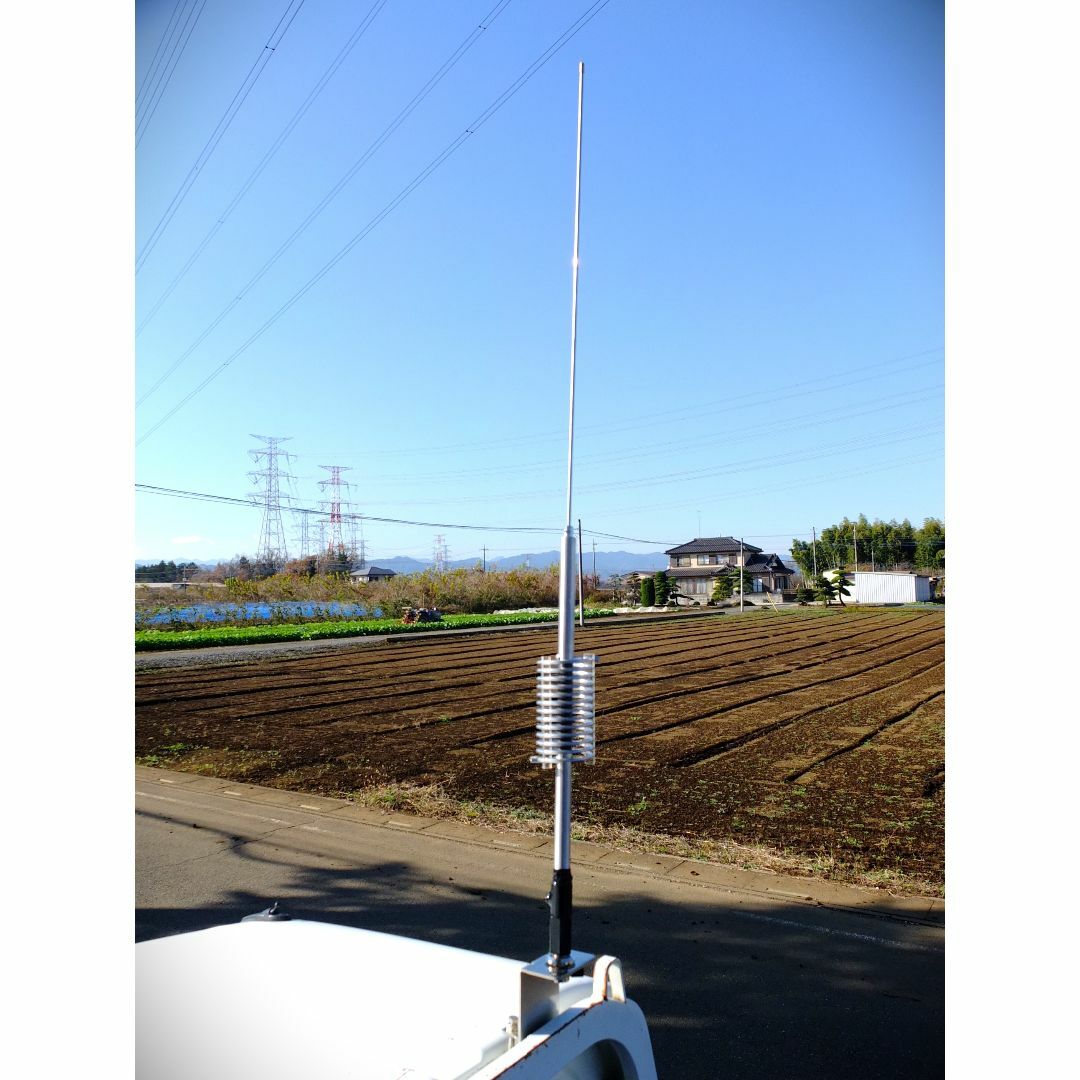 AM小型軽量☆デコトラUFOアンテナ27-28MHz 1/4λ 耐圧1.5KW☆の
