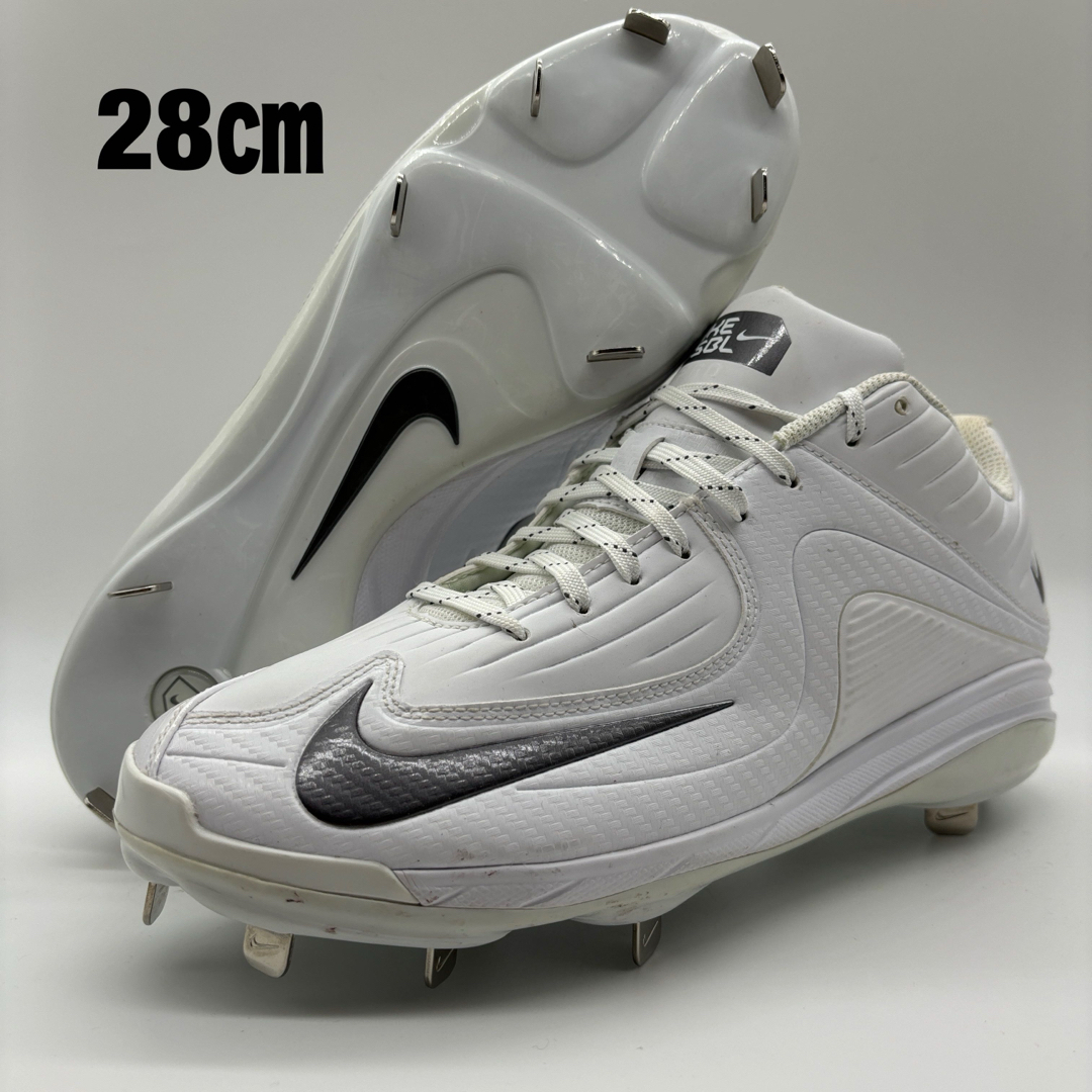 NIKE 野球 スパイク 金具 ホワイト 28㎝ 山本由伸 軽量 ミドルカット NIKE 野球 スパイク 金具 ホワイト 28㎝ 山本由伸 軽量 ミドルカット