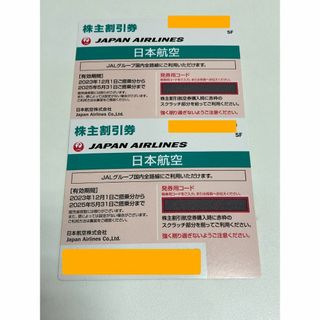 ジャル(ニホンコウクウ)(JAL(日本航空))の【送料込】JAL 株主割引券 株主優待 2025年5月31日まで 2枚(その他)