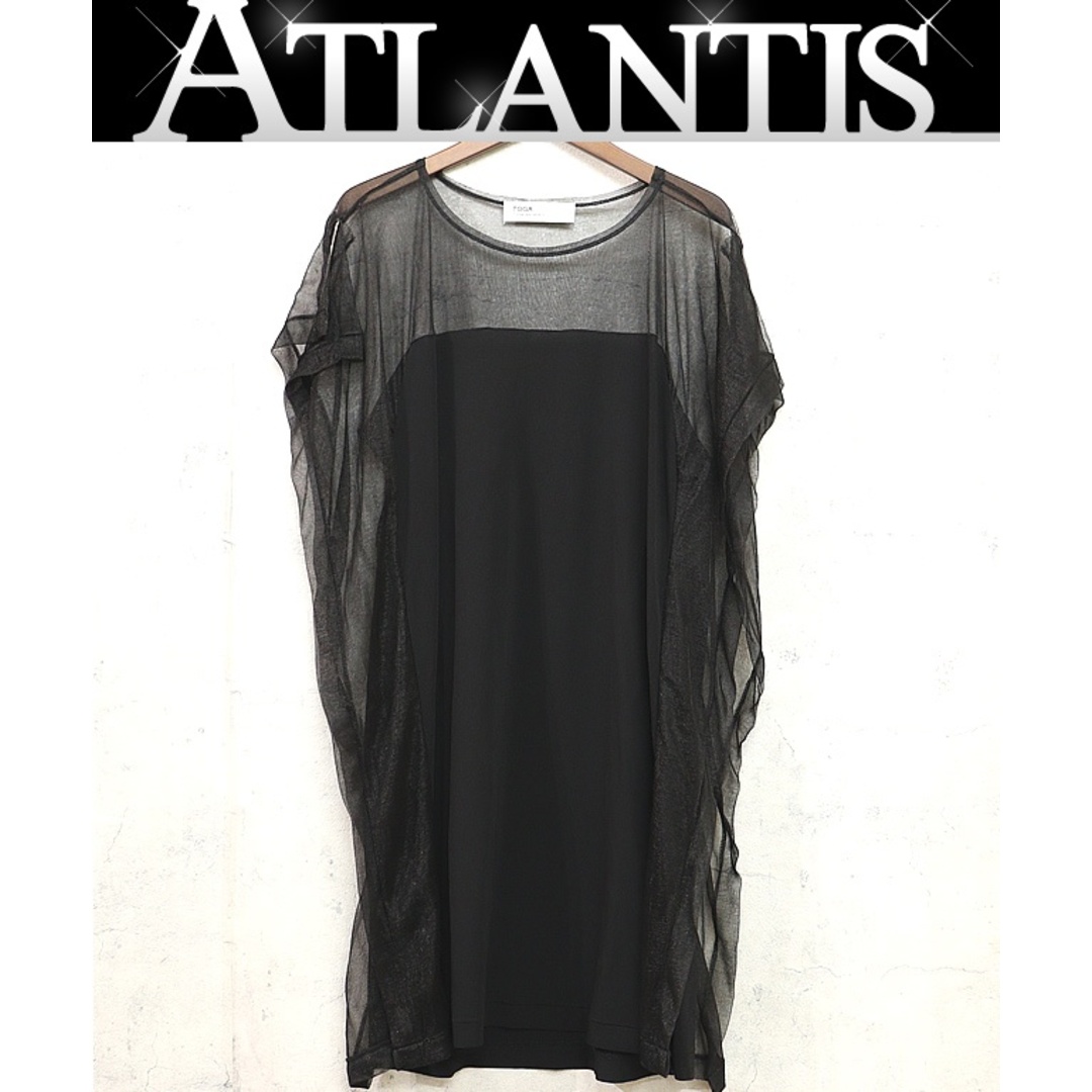 TOGA - 【広尾店】 極美品 トーガアーカイブス TOGA ARCHIVES ノースリーブワンピース トップス シースルー 黒 size1 【14234】