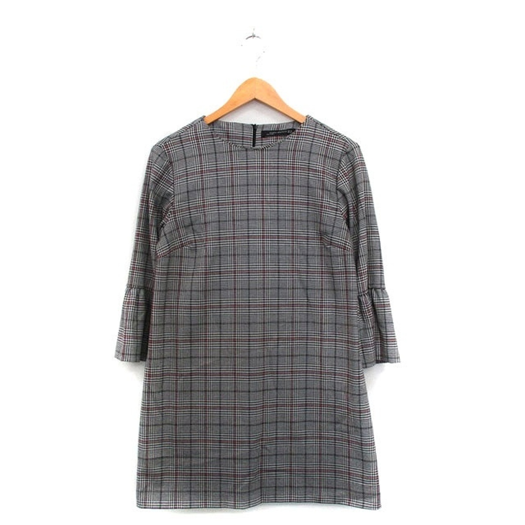 ザラウーマン ZARA WOMAN ワンピース 長袖 膝丈 グレンチェック ザラウーマン ZARA WOMAN ワンピース 長袖 膝丈 グレンチェック