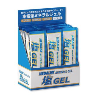 メダリスト 塩ジェル　サイダー味　15g×20袋入　 送料無料　箱なし匿名配送(アミノ酸)