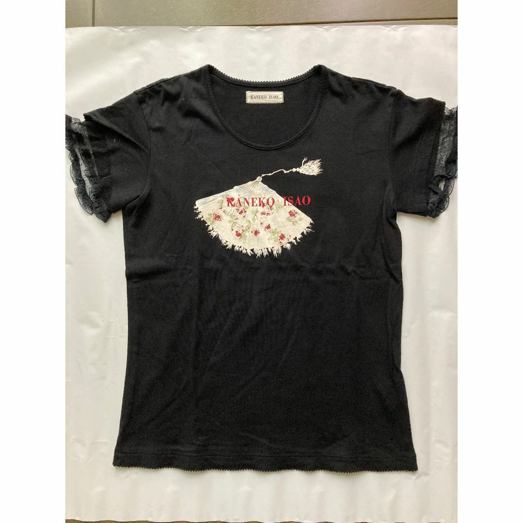 KANEKO ISAO - 扇子デザインスカートとTシャツのコンビネーション