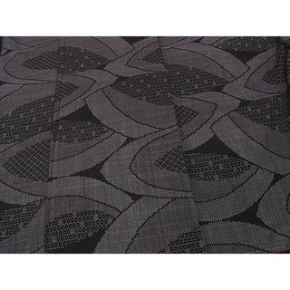 平和屋着物■本場大島紬　泥染め　7マルキ　吉祥文　逸品　未使用　CAAE9446ch(着物)