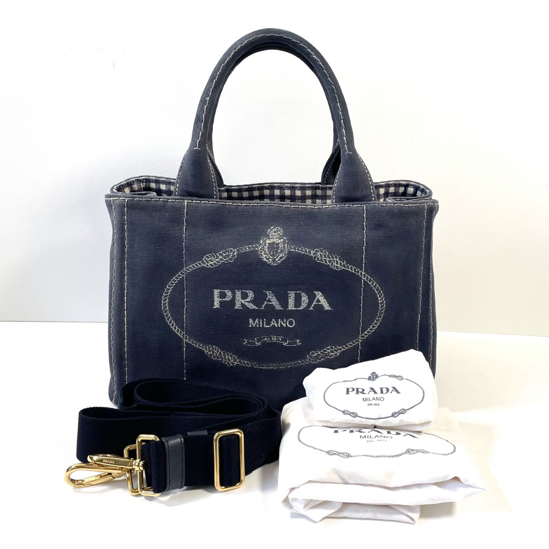 美品Prada あさり プラダ キャンバス トートバッグ 美品Prada あさり プラダ キャンバス トートバッグ