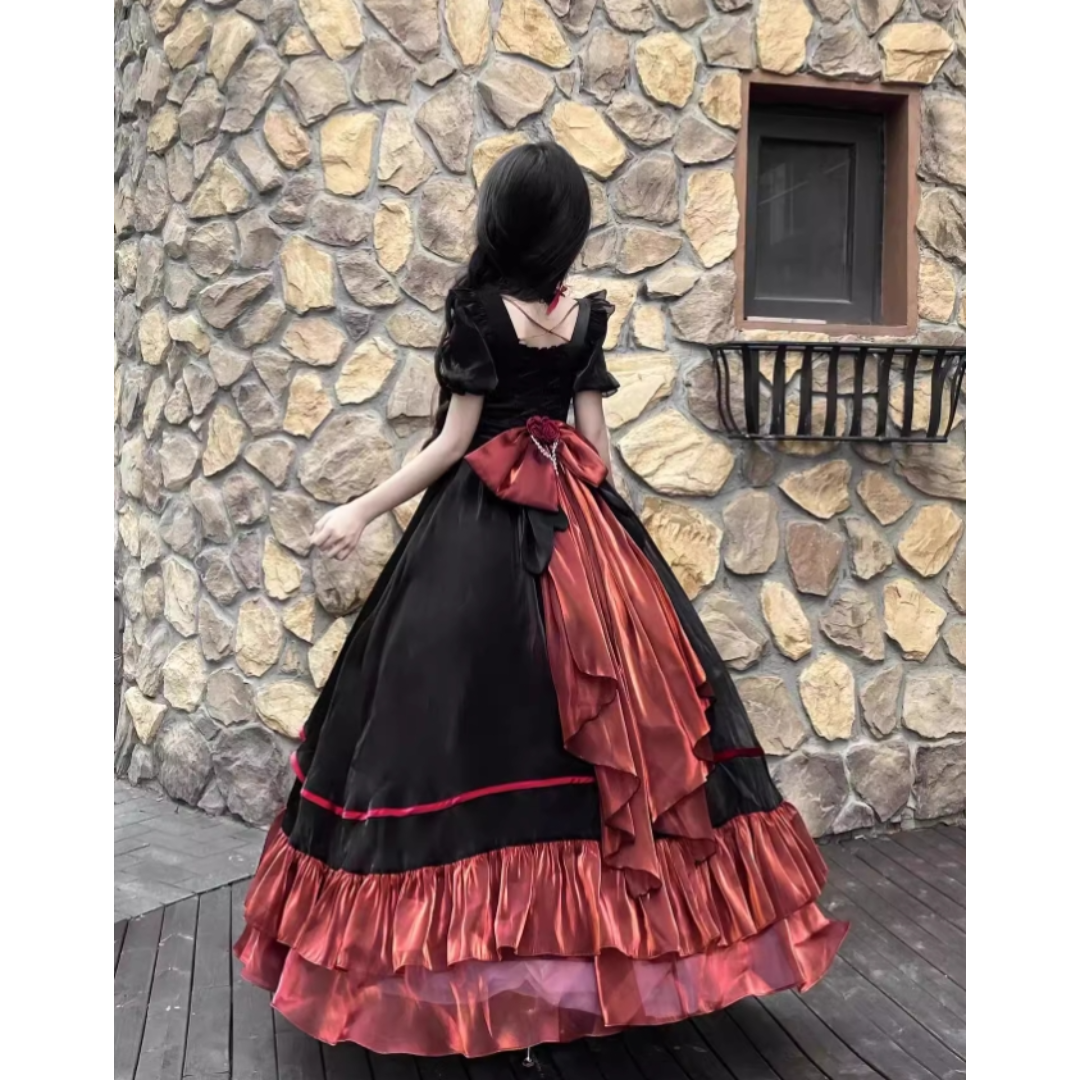 オリジナル ロリータ ワンピース コスプレドレス 洋服 オリジナル 洋服 お姫風 ロリータ ワンピース 花嫁 ゴスロリ