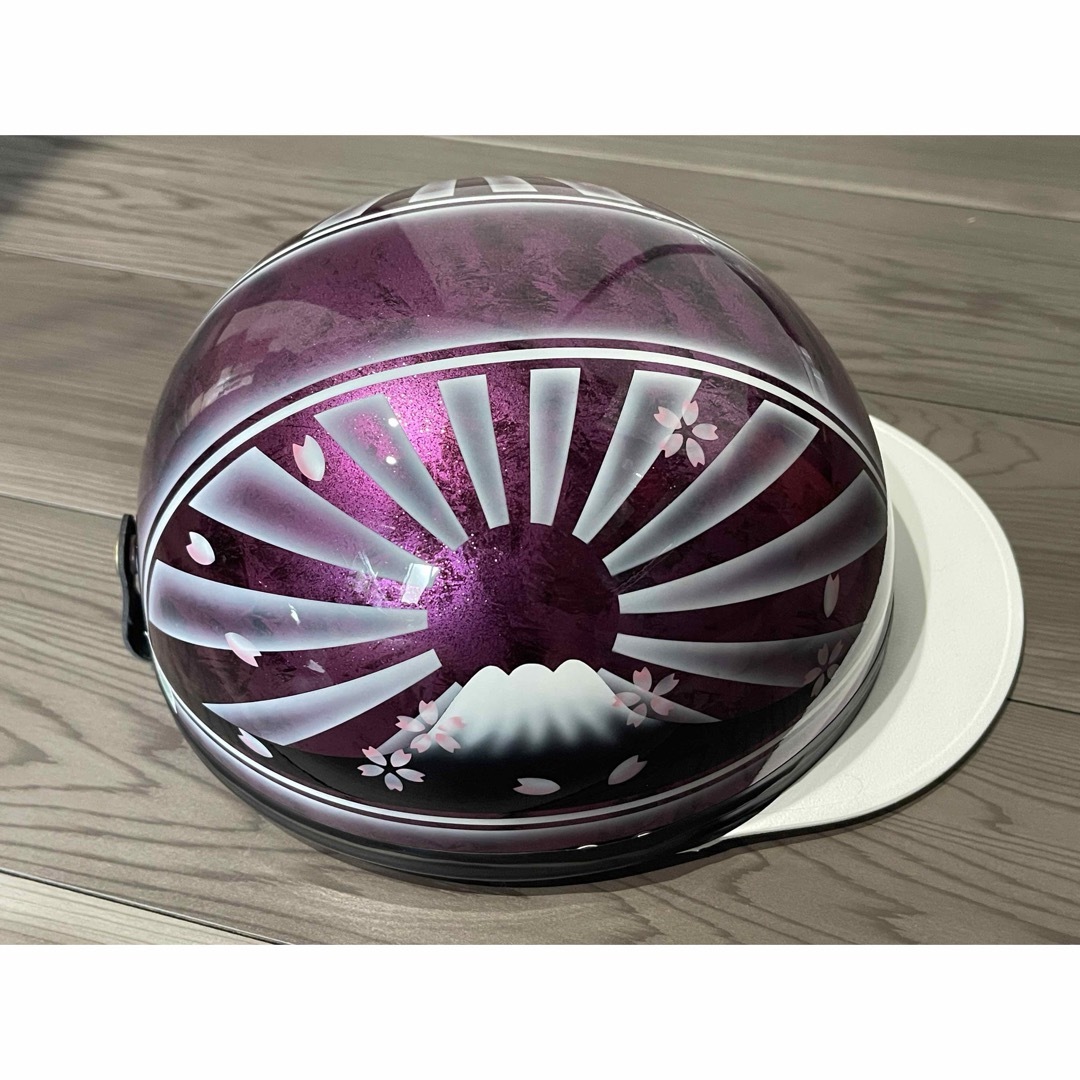 桜 富士日章 コルク半 ヘルメットの通販 by paint_clover's shop 桜 富士日章 コルク半 ヘルメットの通販 by paint_clover's shop