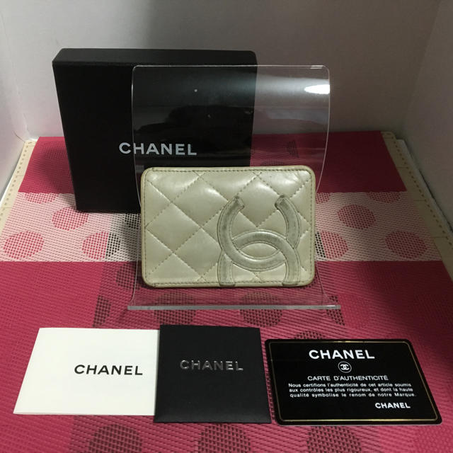 【CHANEL】シャネル カンボンライン カードパスケース 定期入れ 名刺入れ