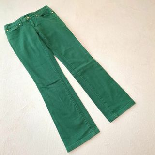 トリーバーチ(Tory Burch)の【TORY BURCH】（24）スキニーデニム コットン 牛革 金ボタン(スキニーパンツ)