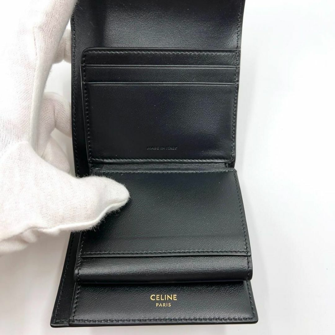 ◇セリーヌ◇レザー/16セーズ/スモール/ウォレット/三つ折り財布 ◇セリーヌ◇レザー/16セーズ/スモール/ウォレット/三つ折り財布