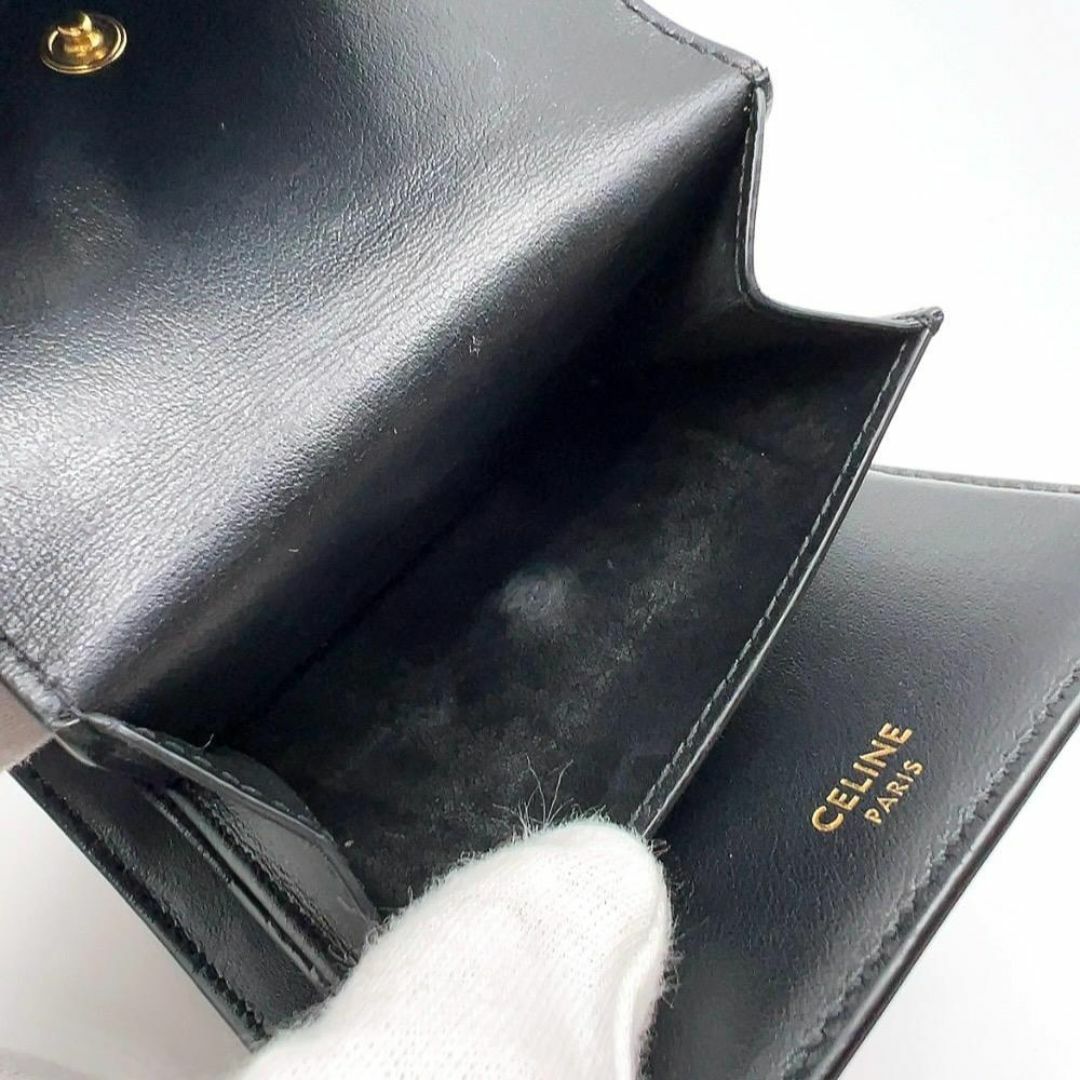 ◇セリーヌ◇レザー/16セーズ/スモール/ウォレット/三つ折り財布 ◇セリーヌ◇レザー/16セーズ/スモール/ウォレット/三つ折り財布