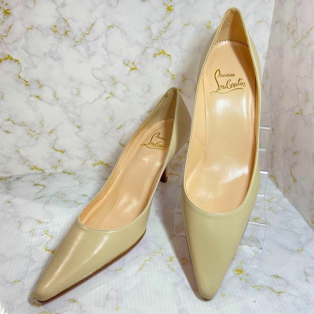 ☆レッドソール☆極美品 クリスチャンルブタン ベージュ 36 ☆レッドソール☆極美品 クリスチャンルブタン ベージュ 36