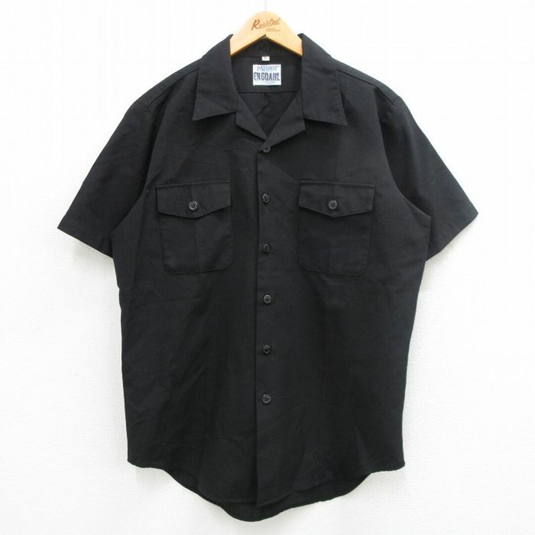 L☆古着 半袖 ミリタリー シャツ メンズ 90年代 90s 開襟 L☆古着 半袖 ミリタリー シャツ メンズ 90年代 90s 開襟