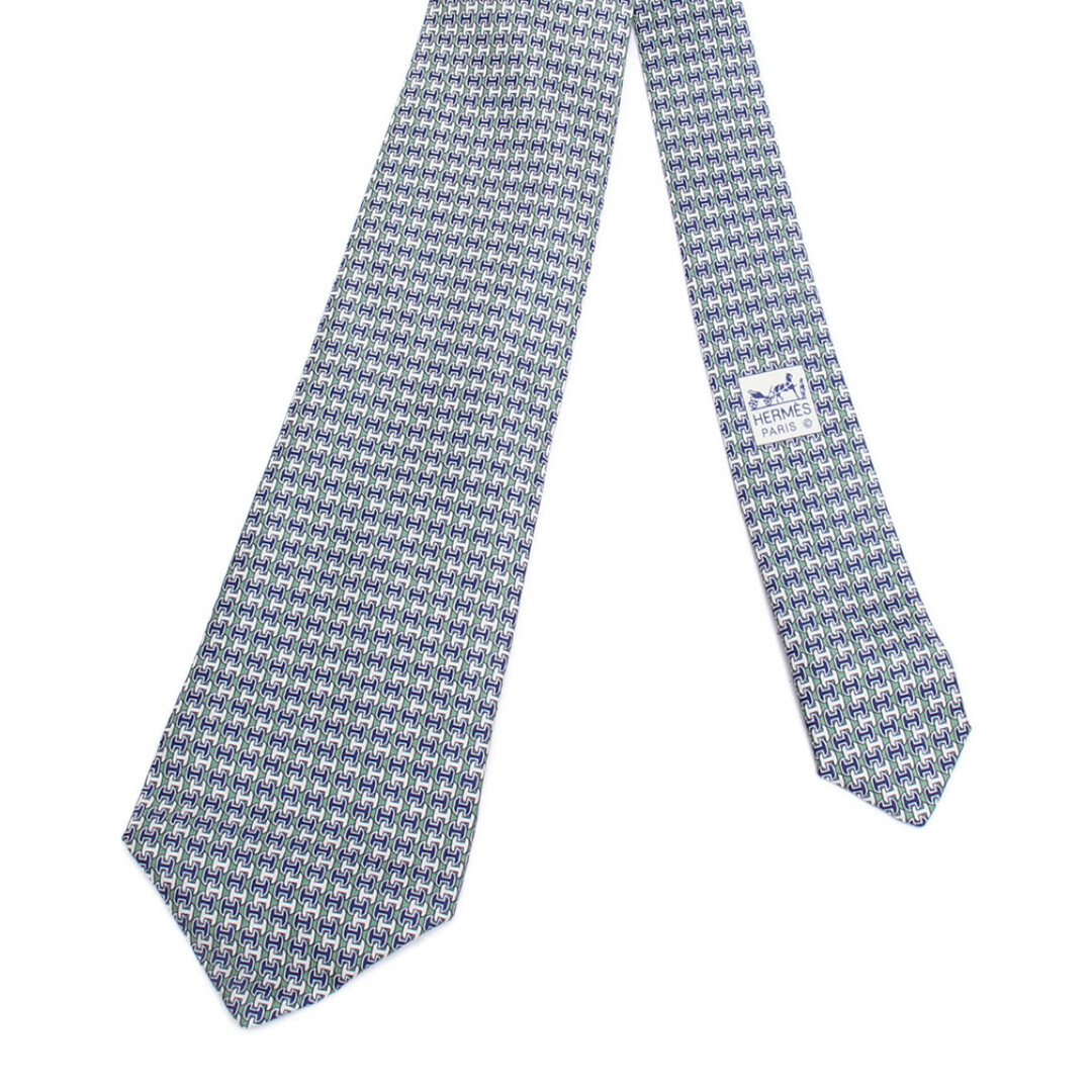 HERMES - 美品 エルメス HERMES ネクタイ シルク100% H柄 HERMES - 美品 エルメス HERMES ネクタイ シルク100% H柄