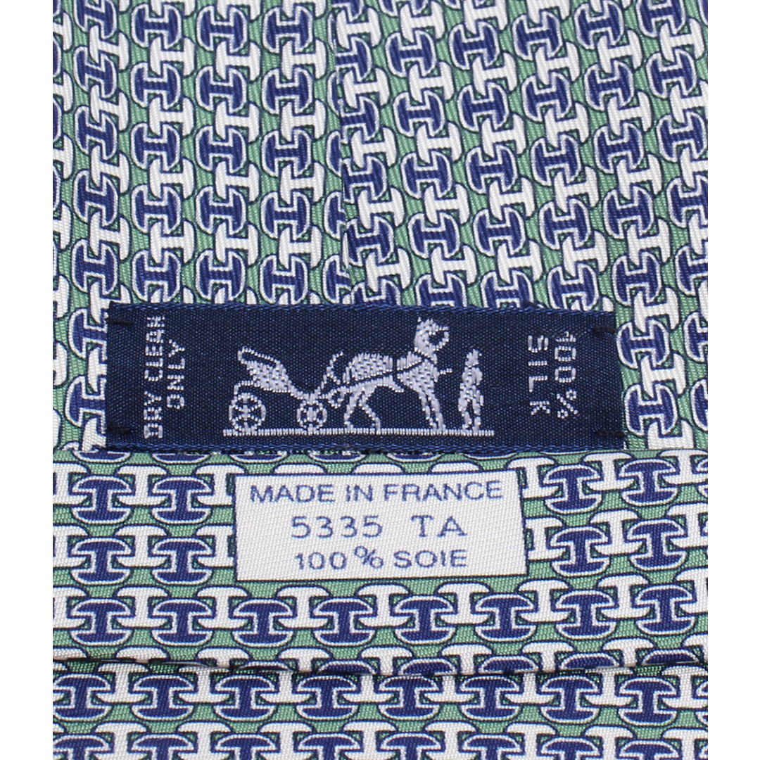 HERMES - 美品 エルメス HERMES ネクタイ シルク100% H柄 HERMES - 美品 エルメス HERMES ネクタイ シルク100% H柄
