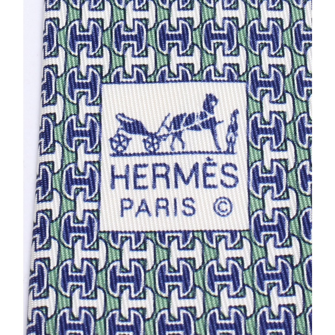 HERMES - 美品 エルメス HERMES ネクタイ シルク100% H柄 HERMES - 美品 エルメス HERMES ネクタイ シルク100% H柄