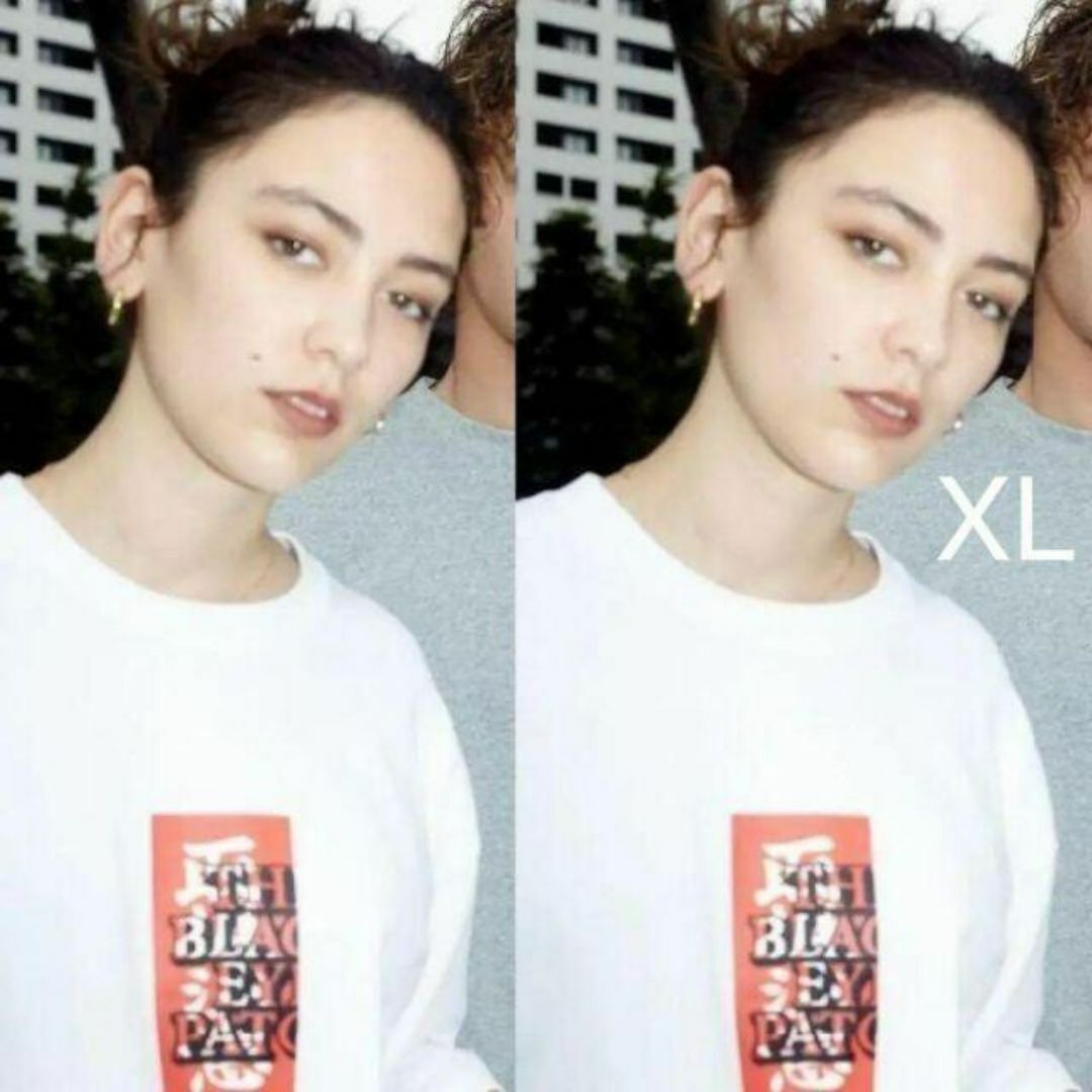 平本蓮着用 XL ブラックアイパッチ 取扱注意 tシャツ 白の通販 平本蓮着用 XL ブラックアイパッチ 取扱注意 tシャツ 白の通販