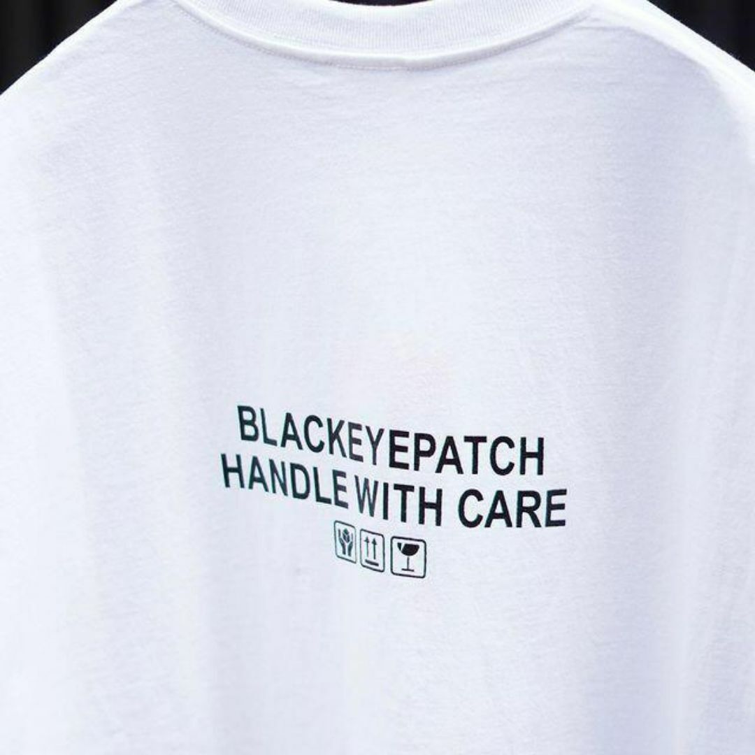 平本蓮着用 XL ブラックアイパッチ 取扱注意 tシャツ 白の通販 平本蓮着用 XL ブラックアイパッチ 取扱注意 tシャツ 白の通販