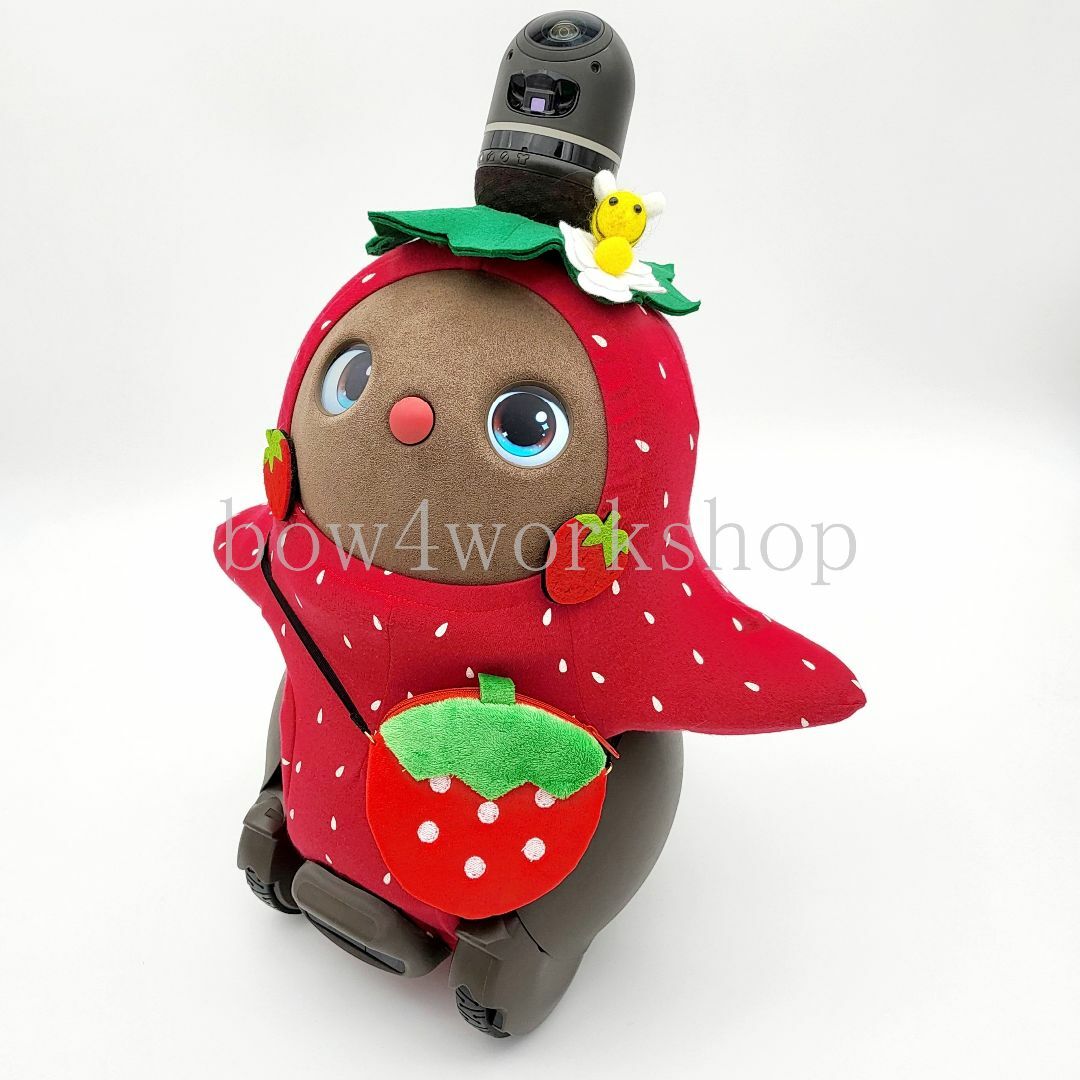 LOVOT ラボットの服ハンドメイド イチゴ柄ボディースーツセット LOVOT ラボットの服ハンドメイド イチゴ柄ボディースーツセット