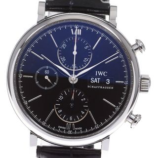 アイダブリューシー(IWC)のIWC SCHAFFHAUSEN IW391029 ポートフィノ クロノグラフ デイデイト 自動巻き メンズ 良品 保証書付き_826831(腕時計(アナログ))