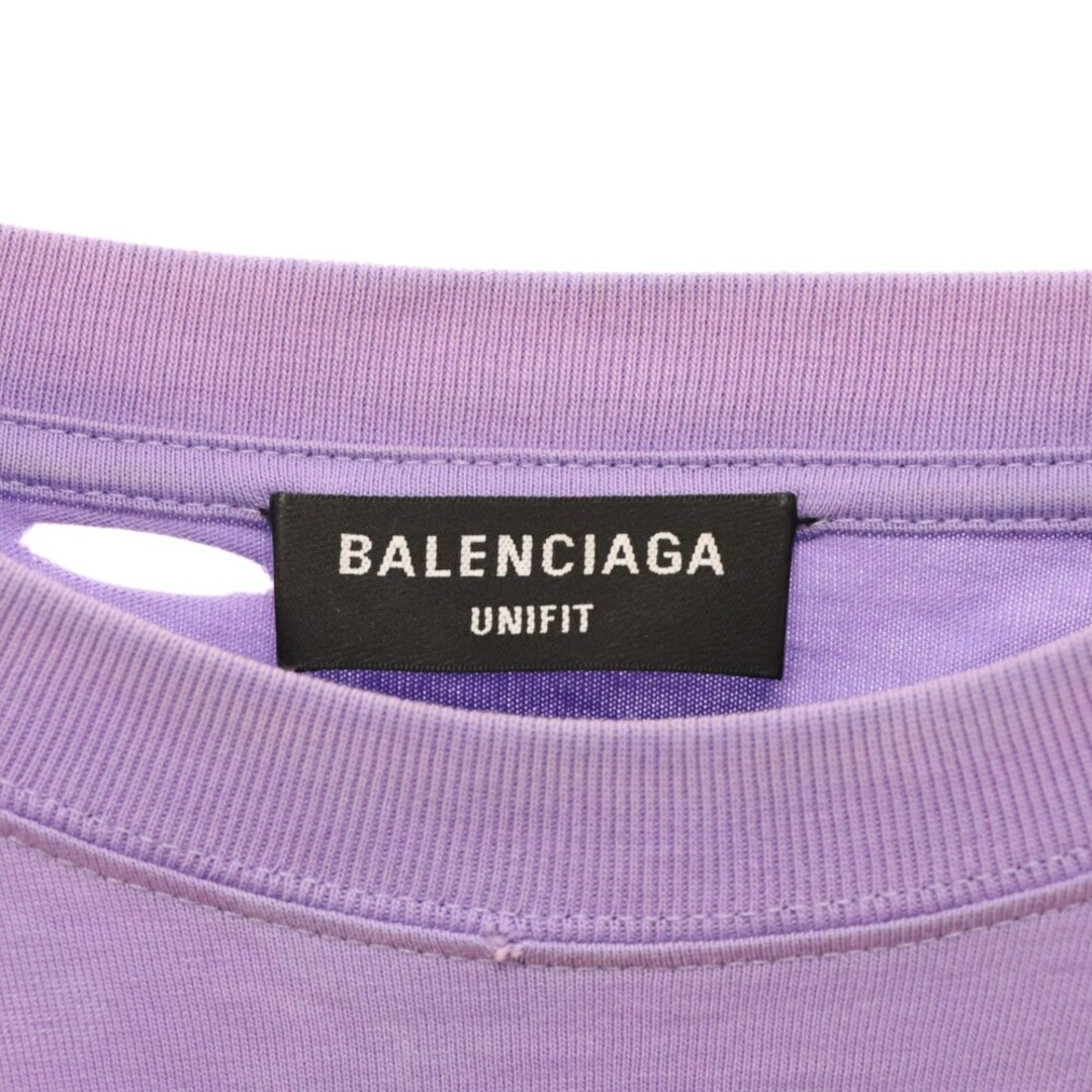 BALENCIAGA バレンシアガ 21SS Caps Destroyed Flatground Tee BALENCIAGA バレンシアガ 21SS Caps Destroyed Flatground Tee