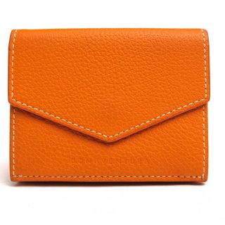 ボナベンチュラ／BONAVENTURA 財布 ウォレット レディース 女性 女性用 レザー 革 本革 オレンジ  BWAT7 Compact Wallet スモールウォレット ユニセックス 小銭入れあり 三つ折り シボ革 シュリンクレザー(財布)