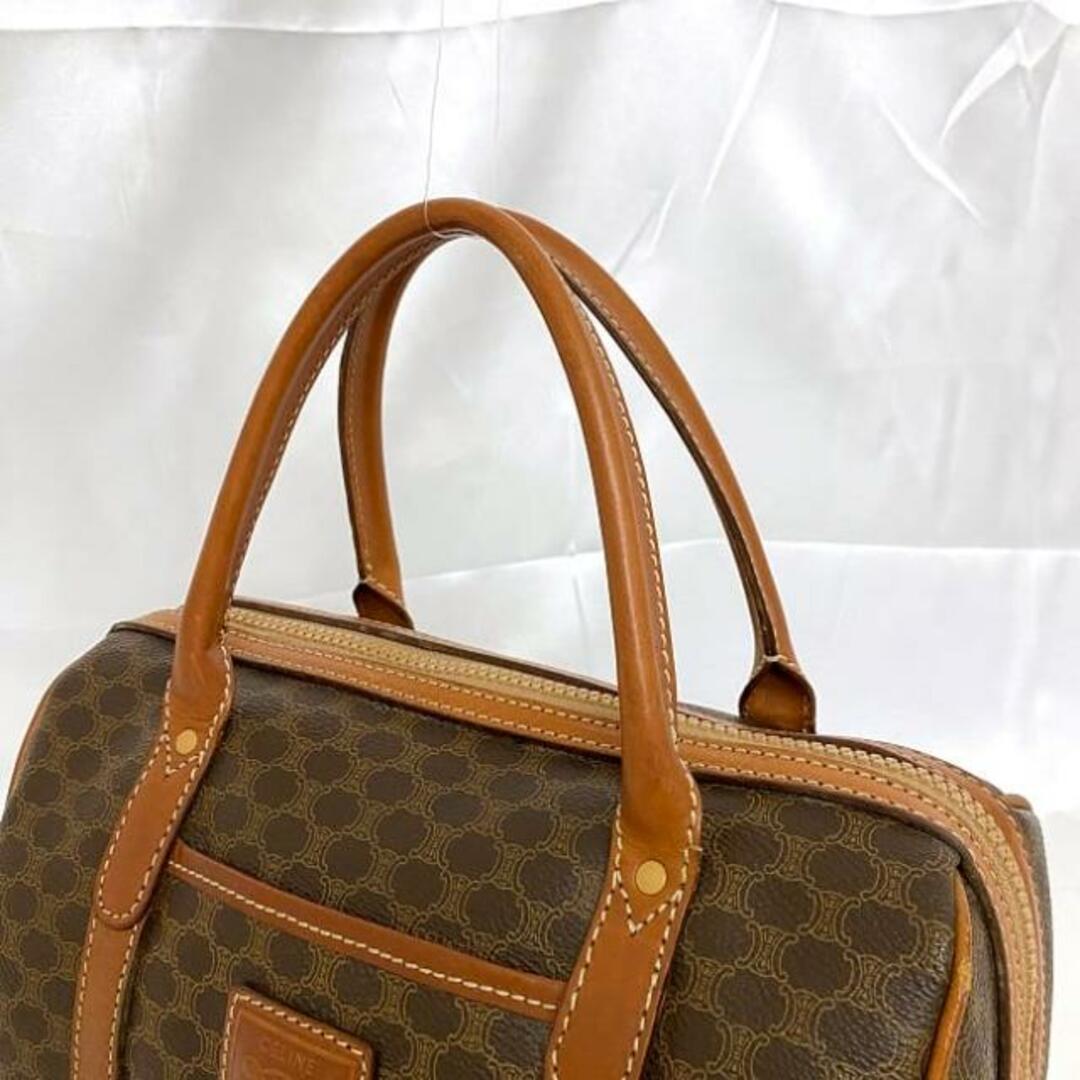 CELINE - セリーヌ ミニ ボストンバッグ ブラウン シグネチャー CELINE - セリーヌ ミニ ボストンバッグ ブラウン シグネチャー