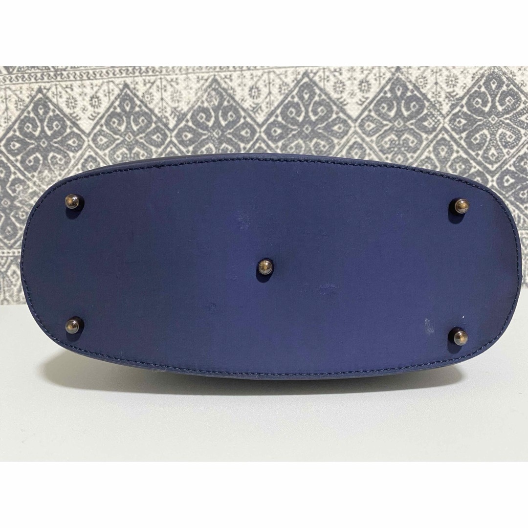 良品】GUCCI グッチ ナイロン ハンドバッグ トートバッグ ネイビー 良品】GUCCI グッチ ナイロン ハンドバッグ トートバッグ ネイビー
