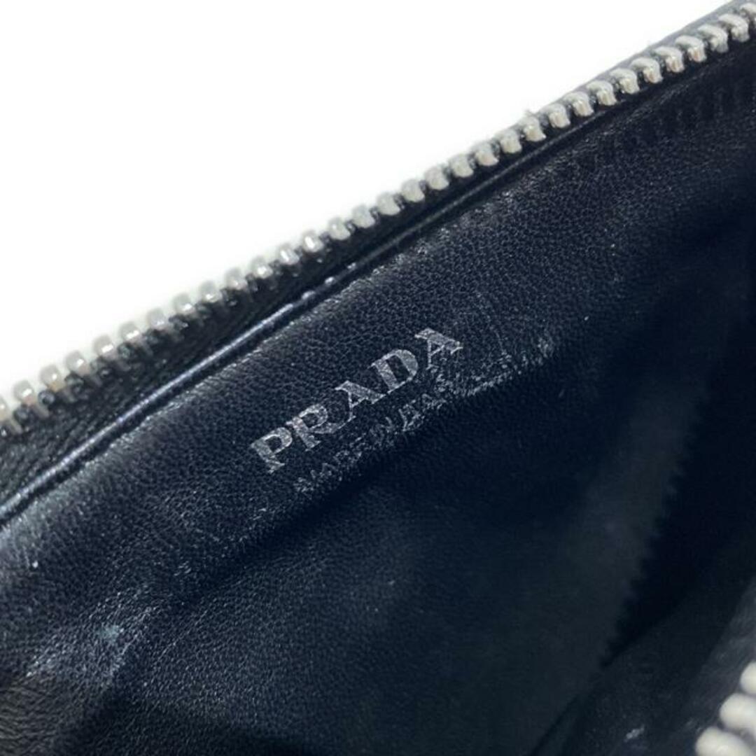 PRADA(プラダ) カードケース - 黒 レザー PRADA(プラダ) カードケース - 黒 レザー