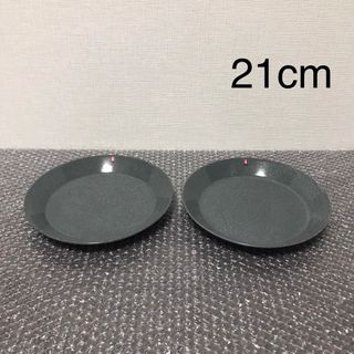 イッタラ(iittala)のイッタラ ティーマ ドッテドグレー　プレート21cm 2枚(食器)
