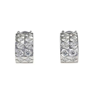 ブシュロン(BOUCHERON)のブシュロン ディアマン K18WG ホワイトゴールド イヤリング 中古(イヤリング)