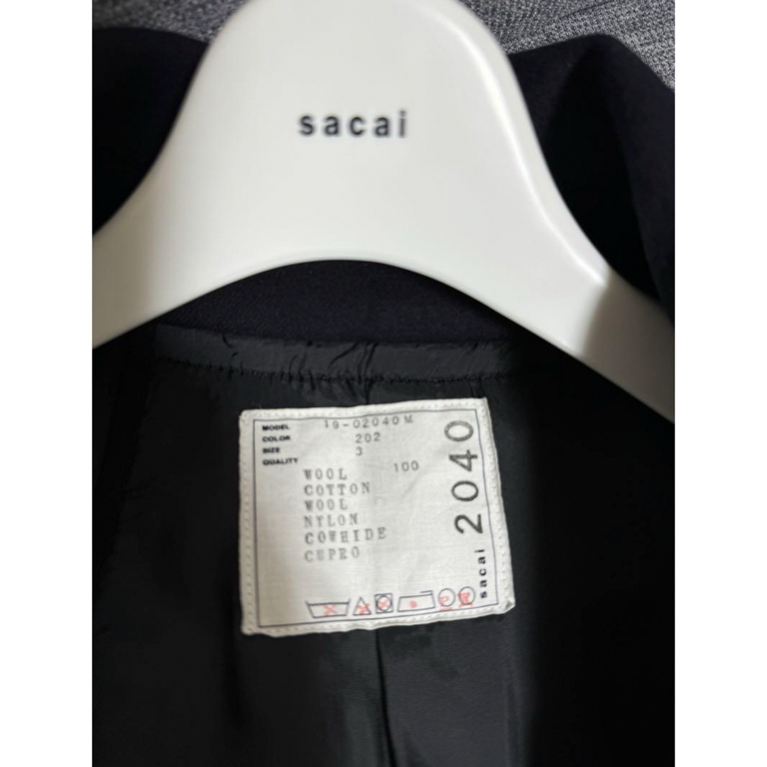 sacai - sacai ドッキングトレンチコート サイズ3 Lサイズ sacai - sacai ドッキングトレンチコート サイズ3 Lサイズ