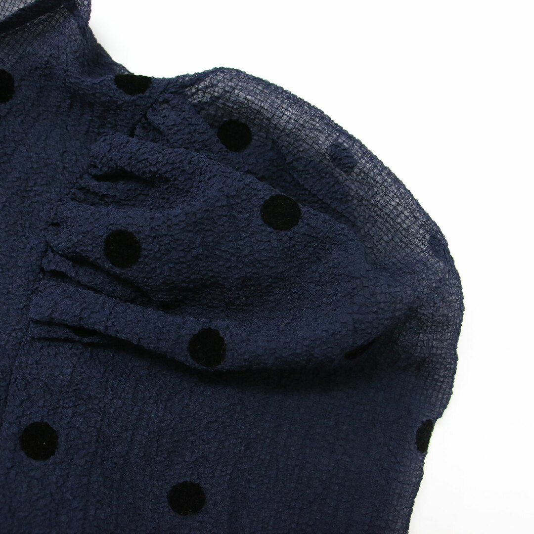 美品 SHE Tokyo シートーキョー ブラウス ネイビー系 1(M) 23春 美品 SHE Tokyo シートーキョー ブラウス ネイビー系 1(M) 23春