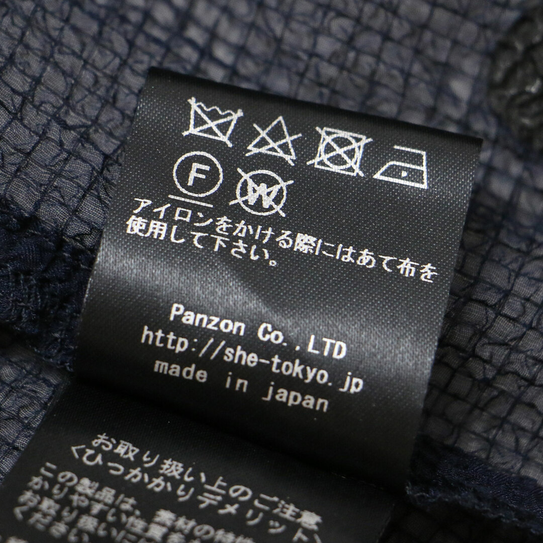 美品 SHE Tokyo シートーキョー ブラウス ネイビー系 1(M) 23春 美品 SHE Tokyo シートーキョー ブラウス ネイビー系 1(M) 23春