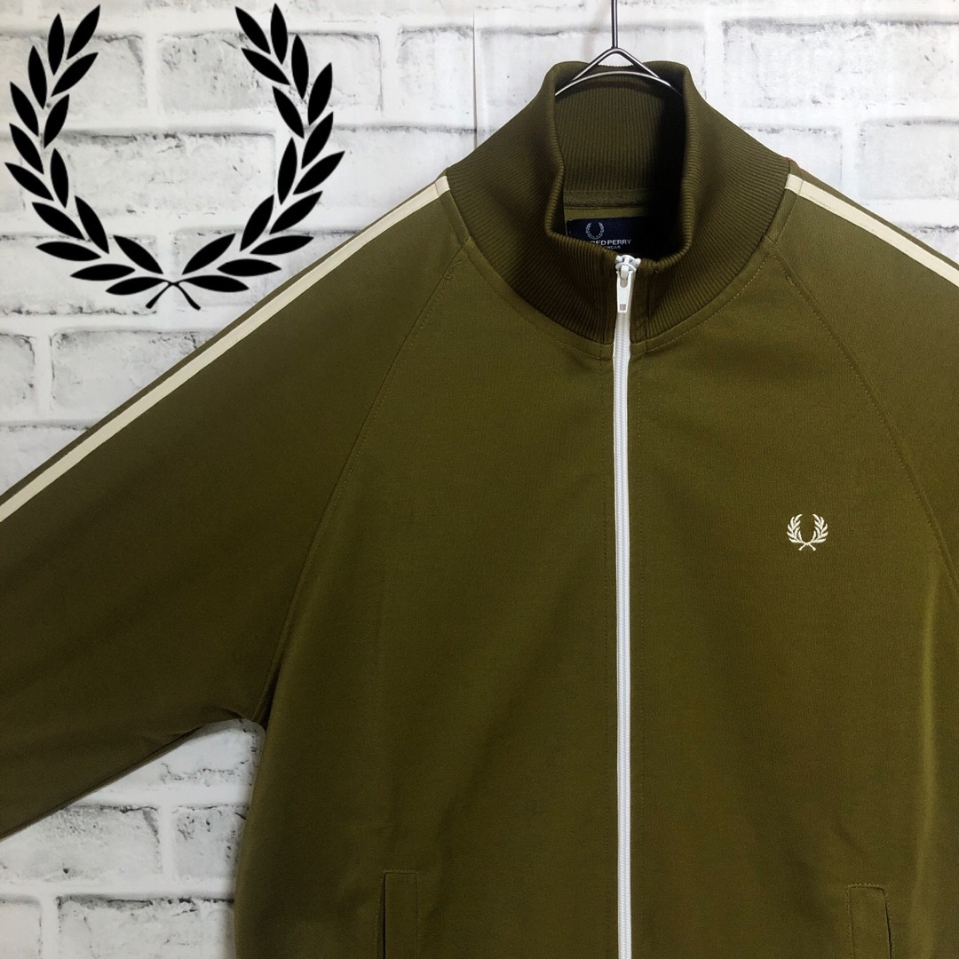 FRED PERRY - Fred Perry⭐️トラックジャケット M 刺繍月桂樹 FRED PERRY - Fred Perry⭐️トラックジャケット M 刺繍月桂樹