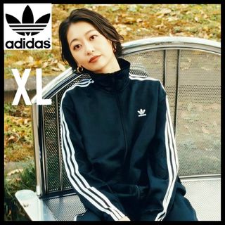 adidas - adidas☆サテン ルーズ トラックジャケット☆ジャージ adidas - adidas☆サテン ルーズ トラックジャケット☆ジャージ