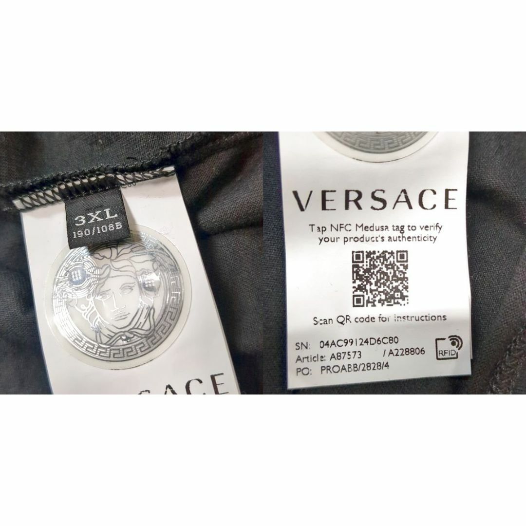 VERSACE - イタリア製 ヴェルサーチ メデューサ ロゴ Tシャツ VERSACE - イタリア製 ヴェルサーチ メデューサ ロゴ Tシャツ