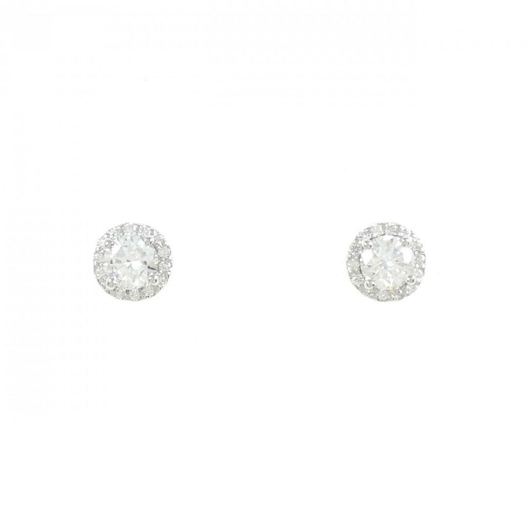 【リメイク】PT/ST ダイヤモンド ピアス 0.340CT 0.348CT D SI1 Good