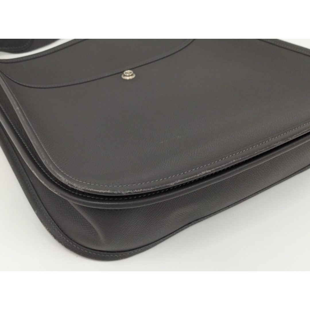 HERMES - HERMES エブリン2 ショルダーバッグ レザー グレー □J HERMES - HERMES エブリン2 ショルダーバッグ レザー グレー □J