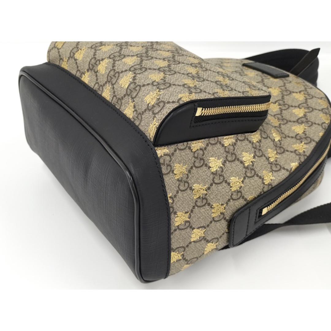 GUCCI - GUCCI リュックサック ビー GGスプリーム PVC ベージュ GUCCI - GUCCI リュックサック ビー GGスプリーム PVC ベージュ