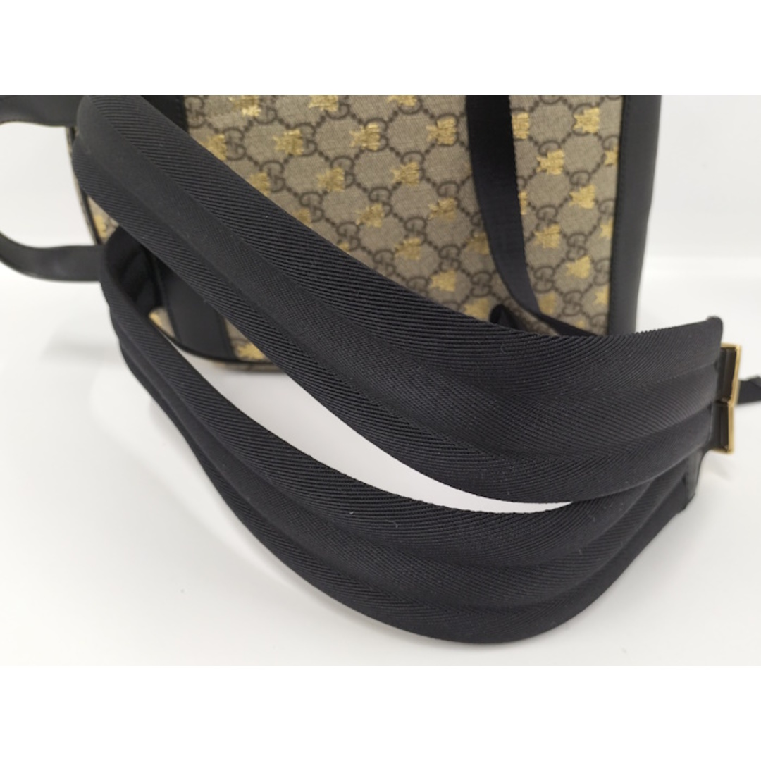 GUCCI - GUCCI リュックサック ビー GGスプリーム PVC ベージュ GUCCI - GUCCI リュックサック ビー GGスプリーム PVC ベージュ