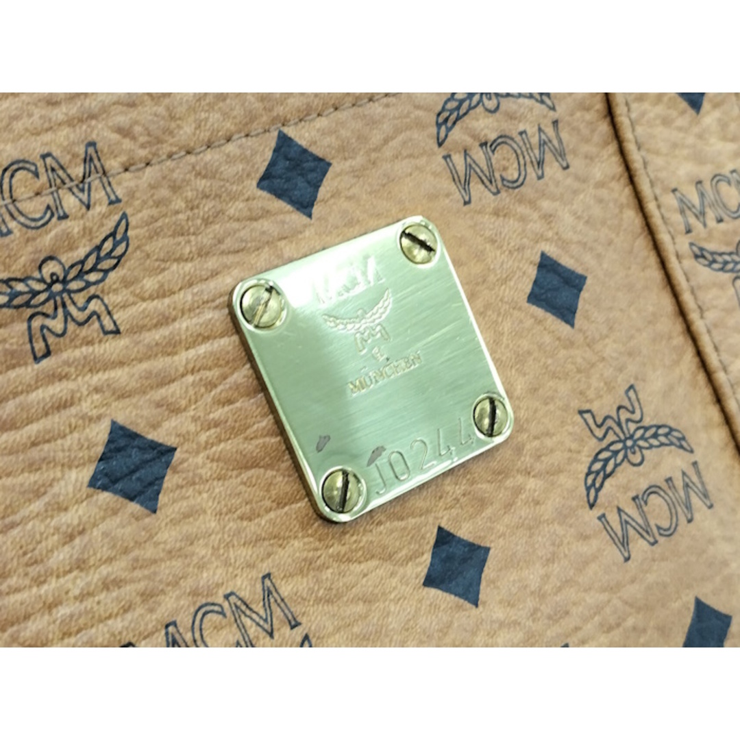 MCM トートバッグ ヴィセトス柄 レザー ブラウン MCM トートバッグ ヴィセトス柄 レザー ブラウン