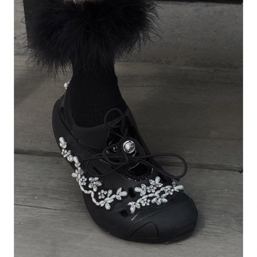 Simone Rocha Crocs シモーネロシャ クロックス ブラック 黒 Simone Rocha Crocs シモーネロシャ クロックス ブラック 黒