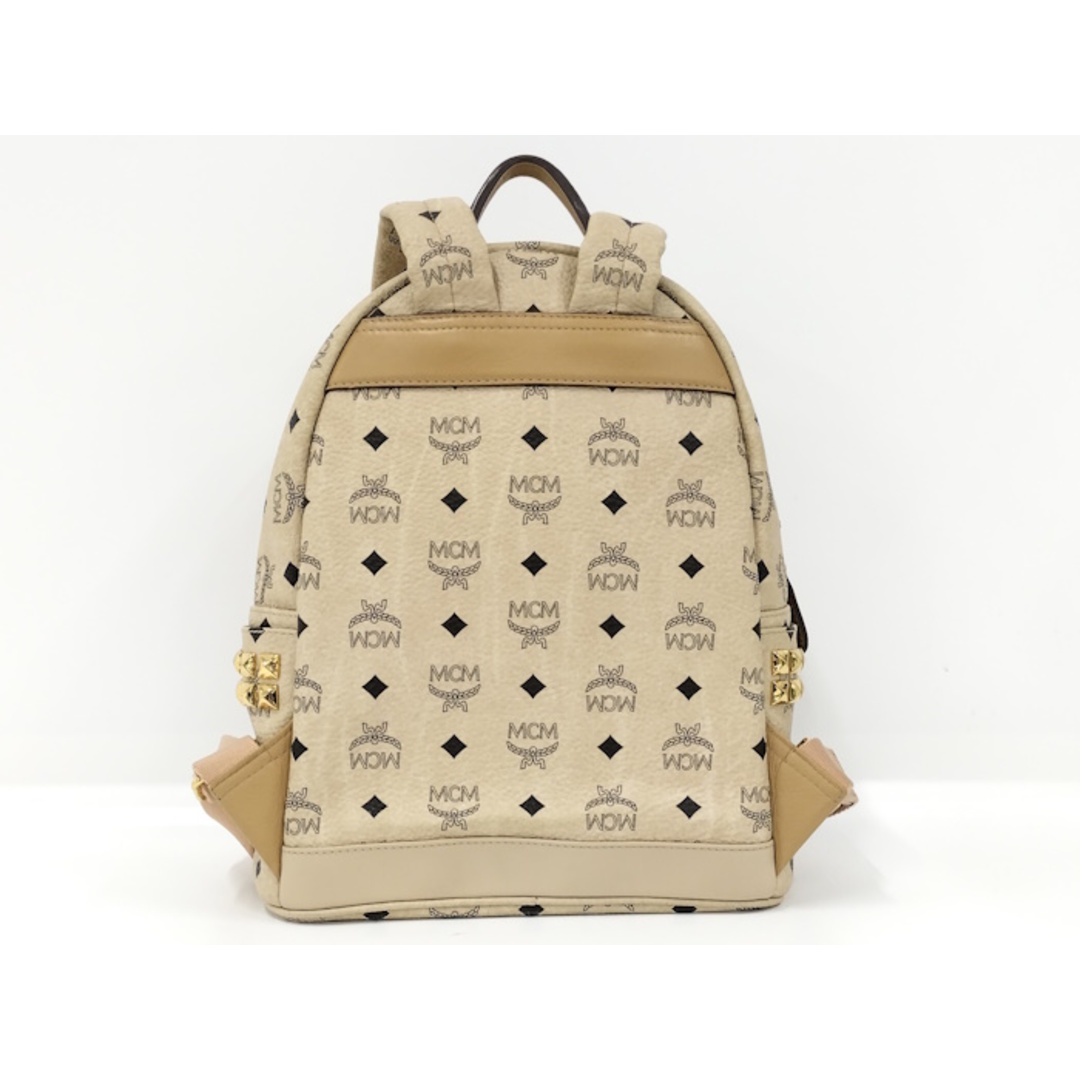 MCM - MCM リュックサック レザー ベージュ MMK3AVE37 IG001の MCM - MCM リュックサック レザー ベージュ MMK3AVE37 IG001の