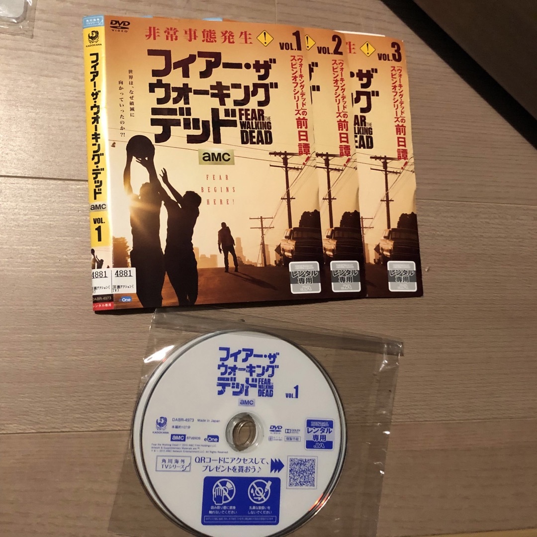 フィアー・ザウォーキングデッドシーズン1 DVD 全3巻セット エンタメ/ホビーのDVD/ブルーレイ(TVドラマ)の商品写真
