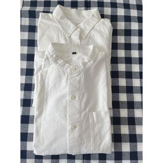 ムジルシリョウヒン(MUJI (無印良品))の⚘ 無印良品  オーガニックコットンシャツ/ ２枚(シャツ/ブラウス(長袖/七分))