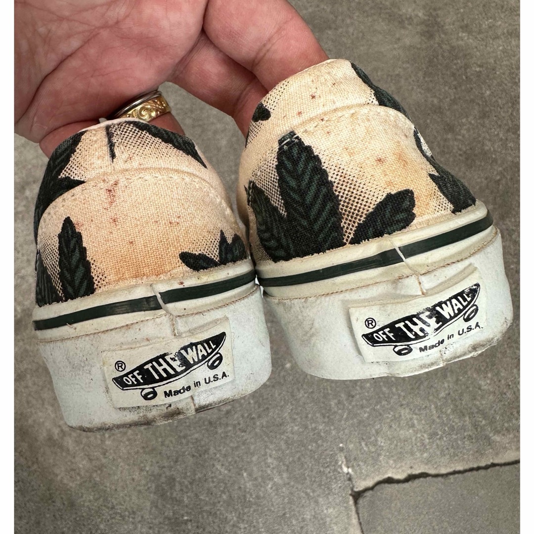 vans スリッポン マリファナ USA製 US7.5 90s vans スリッポン マリファナ USA製 US7.5 90s