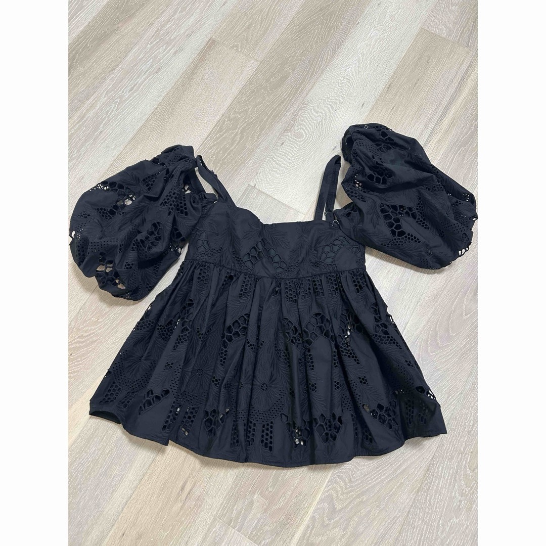 ネットオフ 送料得店  美品】Mylan Blouse Lace sleeve マイラン完売品2way チュニック