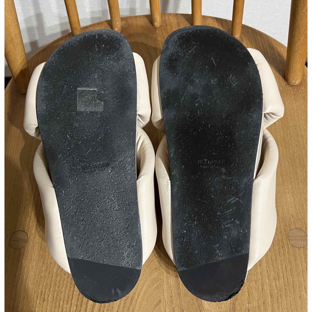 JIL SANDER - 美品☆JILSANDER シアリングスライドサンダル 38 JIL SANDER - 美品☆JILSANDER シアリングスライドサンダル 38