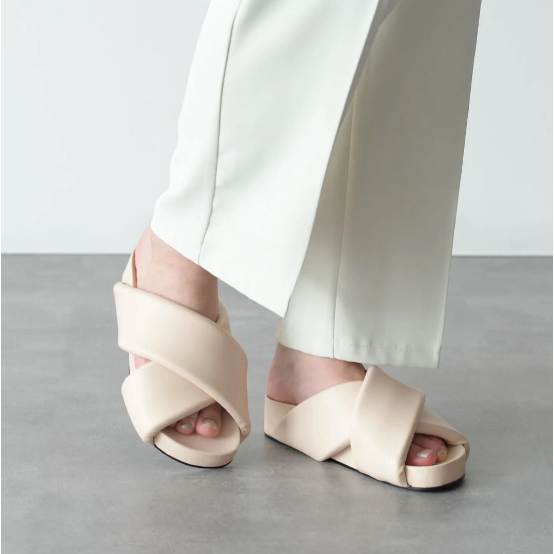 JIL SANDER - 美品☆JILSANDER シアリングスライドサンダル 38 JIL SANDER - 美品☆JILSANDER シアリングスライドサンダル 38